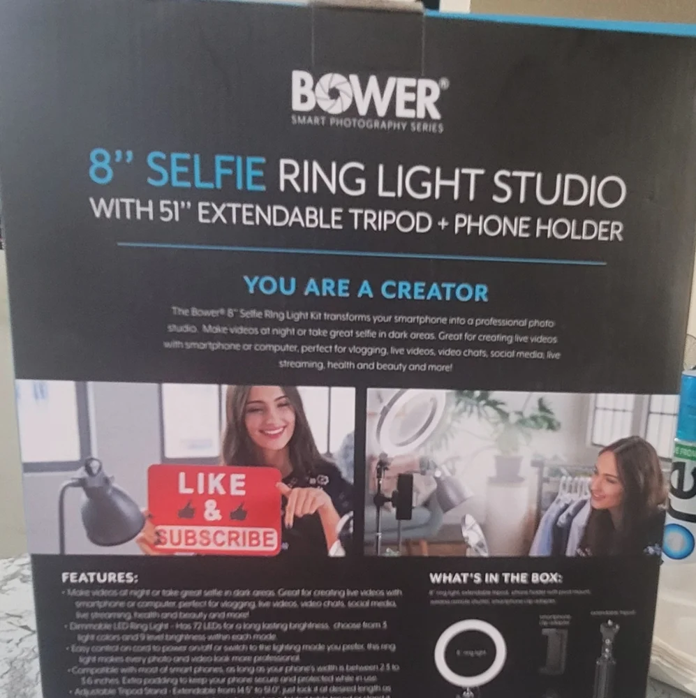 COPY - NIB Bower Selfie Ring light